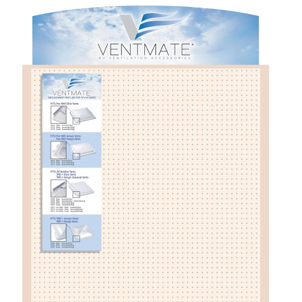 Informative Roof Vent Lid Header Card | Set of 2 Vertical and Horizontal Sign | Easy to Use