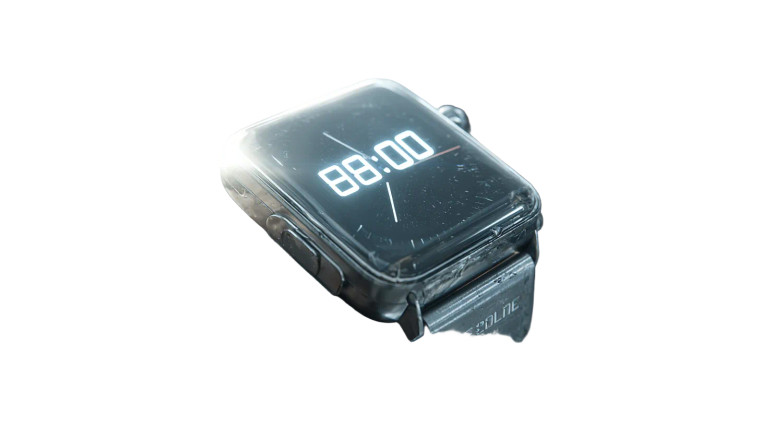 Silver Wristwatch Hovering Vinyl Car Decal Sticker – Waterproof & UV-Resistant 5.4