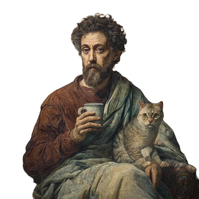Marcus Aurelius Portrait V4 Vinyl Car Decal Sticker – Waterproof & UV-Resistant 3.4133333333333336"