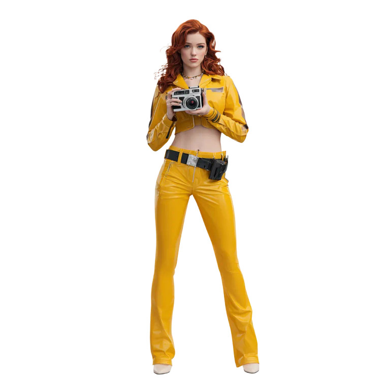 April O'Neil V5 Vinyl Car Decal Sticker – Waterproof & UV-Resistant 3.4133333333333336"
