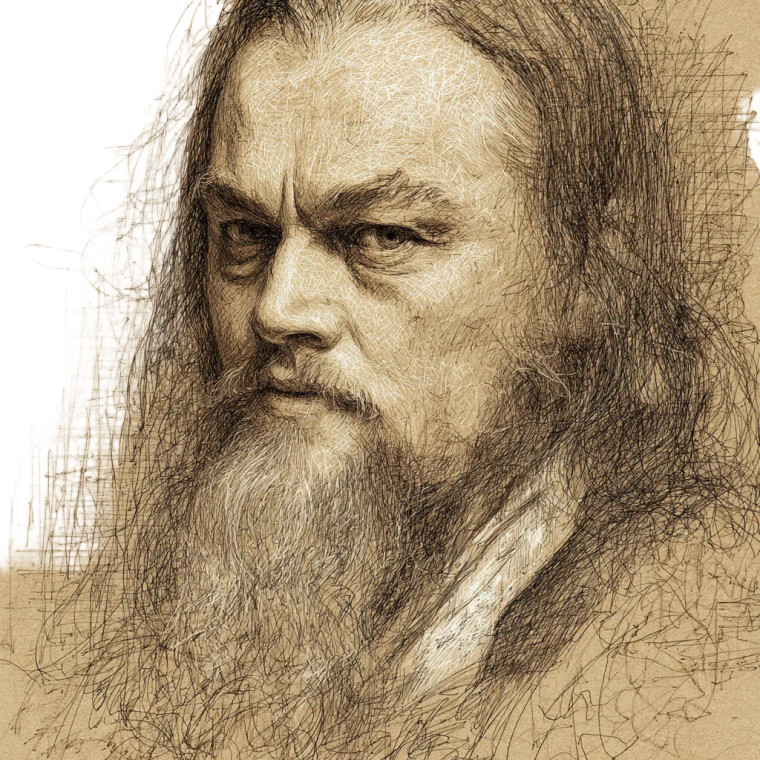 Old Leonardo Sketch Vinyl Car Decal Sticker – Waterproof & UV-Resistant 3.4133333333333336"