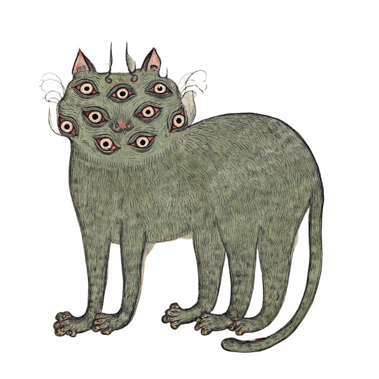 Many-Eyed Cat Vinyl Car Decal Sticker – Waterproof & UV-Resistant 6.826666666666667" Many-Eyed Cat Vinyl Car Decal Sticker – Waterproof & UV-Resistant 6.826666666666667"