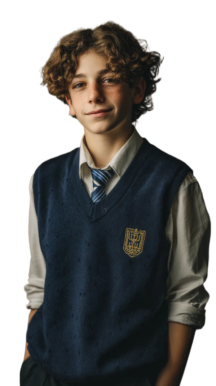 Israeli Teen Portrait Vinyl Car Decal Sticker – Waterproof & UV-Resistant 9.706666666666667"