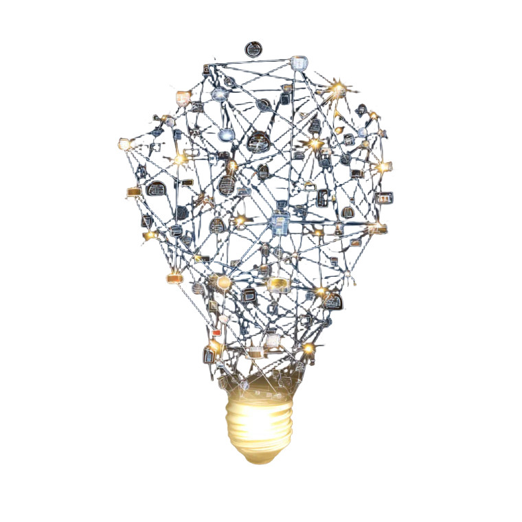 Network Lightbulb Vinyl Car Decal Sticker – Waterproof & UV-Resistant 6.826666666666667"