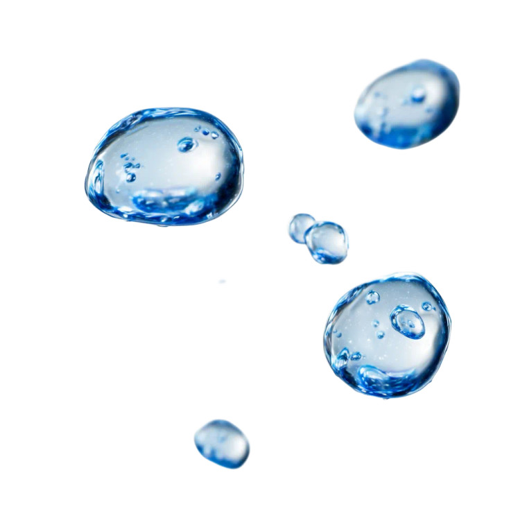 Blue Water Droplets V2 Vinyl Car Decal Sticker – Waterproof & UV-Resistant 3.4133333333333336"