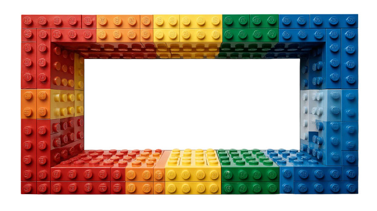Lego Framed Paper Vinyl Car Decal Sticker – Waterproof & UV-Resistant 5.4
