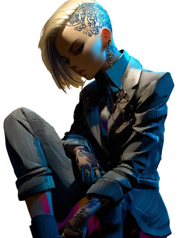 Anime Style Girl V21 Vinyl Car Decal Sticker – Waterproof & UV-Resistant 8.213333333333333"