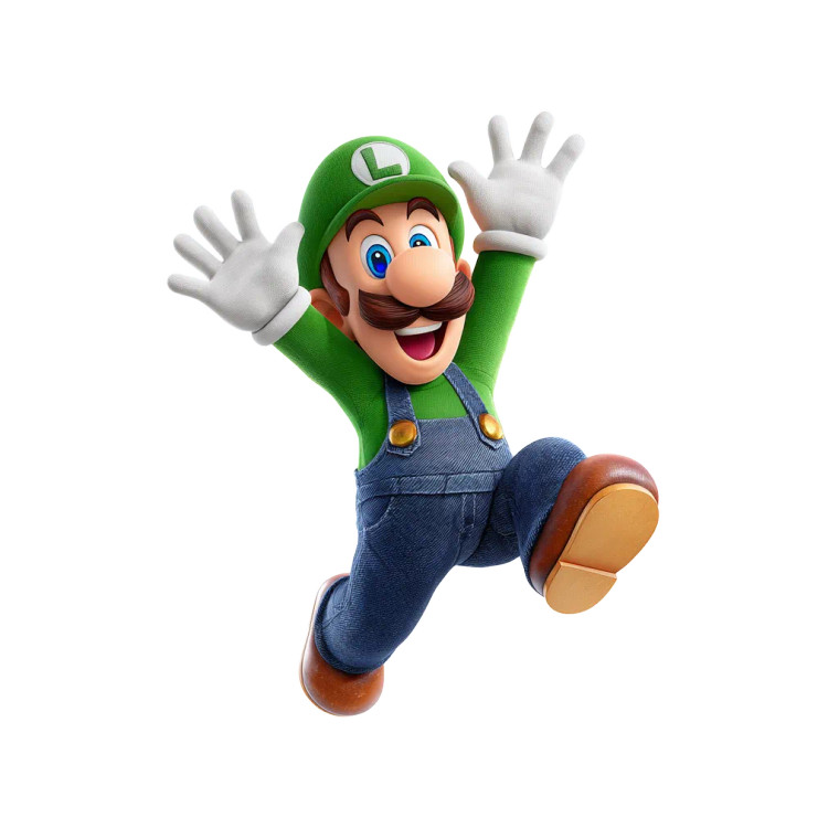 Jumping Luigi V2 Vinyl Car Decal Sticker – Waterproof & UV-Resistant 3.4133333333333336"