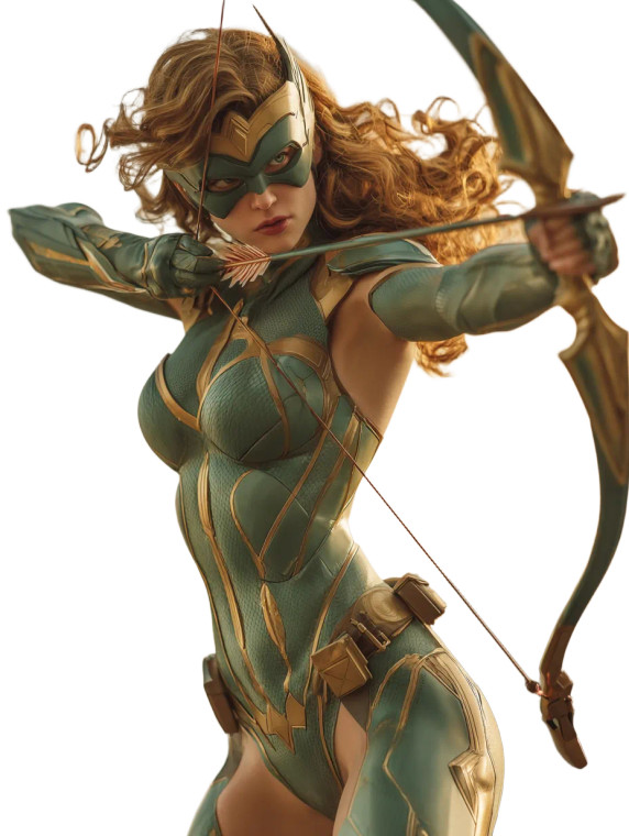 Archer Superheroine Vinyl Car Decal Sticker – Waterproof & UV-Resistant 8.213333333333333"