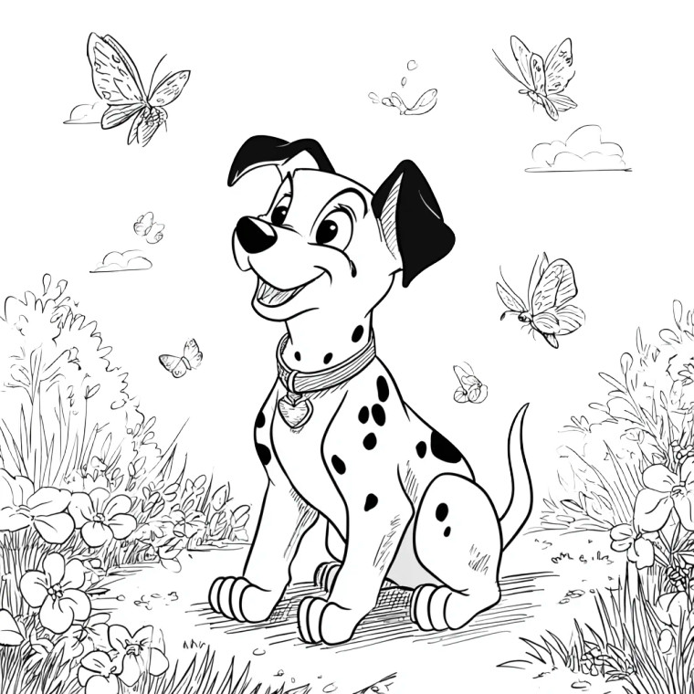 Dalmatian Puppy Play Vinyl Car Decal Sticker – Waterproof & UV-Resistant 3.4133333333333336"