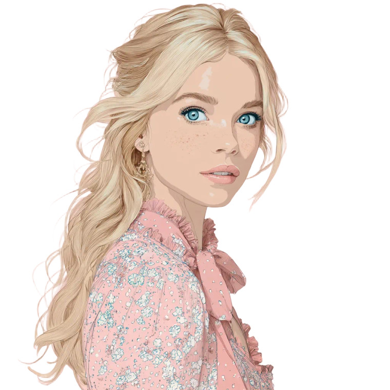 Blonde Beauty V14 Vinyl Car Decal Sticker – Waterproof & UV-Resistant 3.4133333333333336"