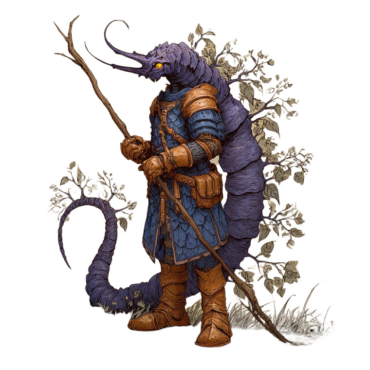 Dnd Centipede Humanoid Vinyl Car Decal Sticker – Waterproof & UV-Resistant 3.4133333333333336"