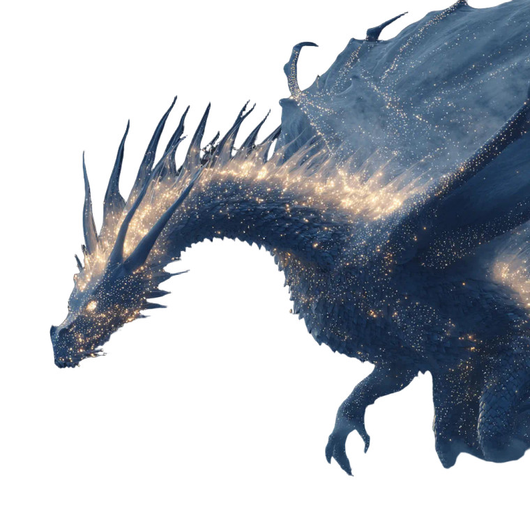 Stellar Dragon Vinyl Car Decal Sticker – Waterproof & UV-Resistant 3.4133333333333336"