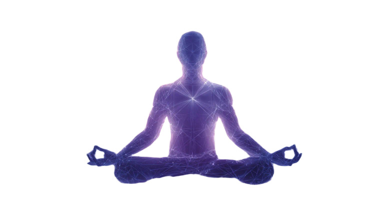 Meditating With Energy V3 Vinyl Car Decal Sticker – Waterproof & UV-Resistant 5.4