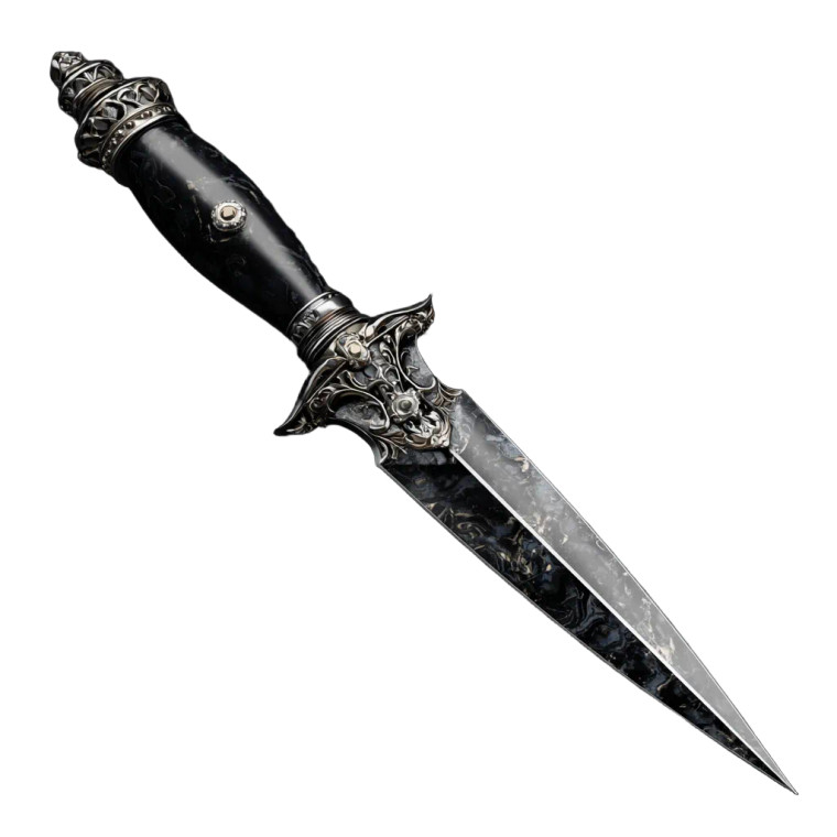 Gothic Magic Dagger Vinyl Car Decal Sticker – Waterproof & UV-Resistant 6.826666666666667"