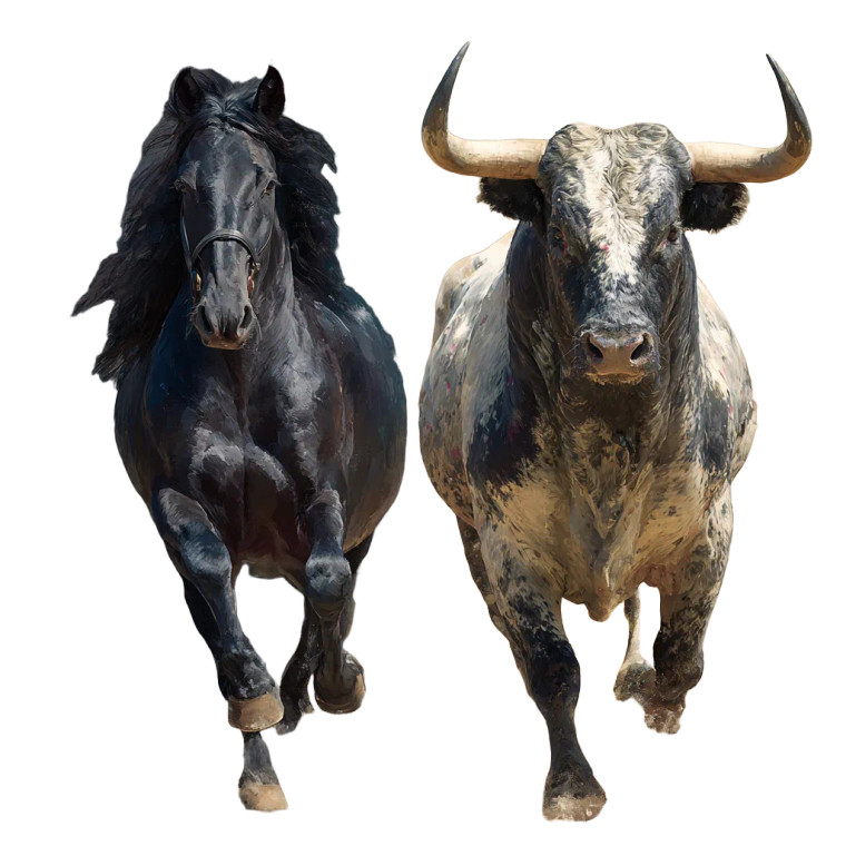 Caballo Y Toro Vinyl Car Decal Sticker – Waterproof & UV-Resistant 6.826666666666667"