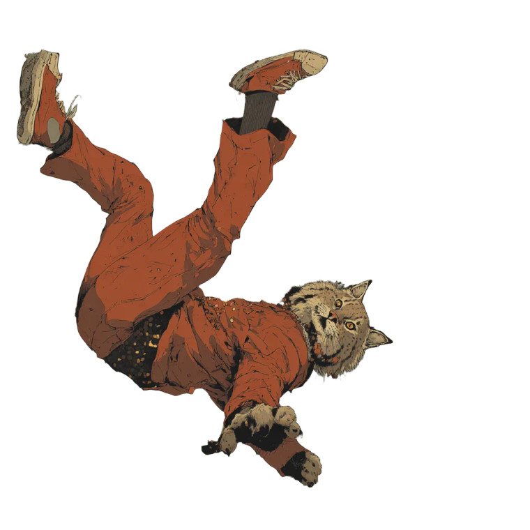 Bobcat Backflip Vinyl Car Decal Sticker – Waterproof & UV-Resistant 3.4133333333333336"