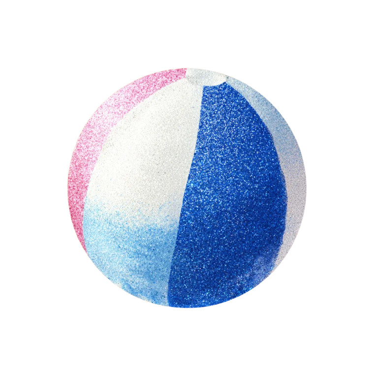 Chic Beach Ball Vinyl Car Decal Sticker – Waterproof & UV-Resistant 3.4133333333333336"