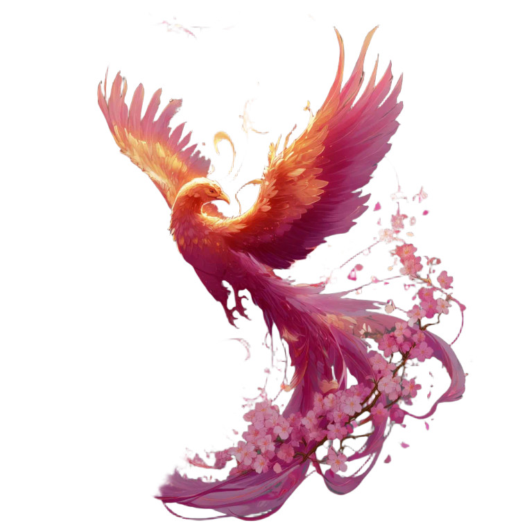 Phoenix Rebirth V12 Vinyl Car Decal Sticker – Waterproof & UV-Resistant 3.4133333333333336"