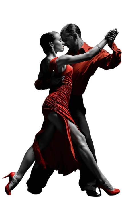 Passionate Tango Dancers V2 Vinyl Car Decal Sticker – Waterproof & UV-Resistant 9.706666666666667"