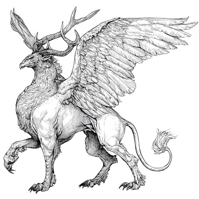 Mythical Creature Coloring Vinyl Car Decal Sticker – Waterproof & UV-Resistant 3.4133333333333336"