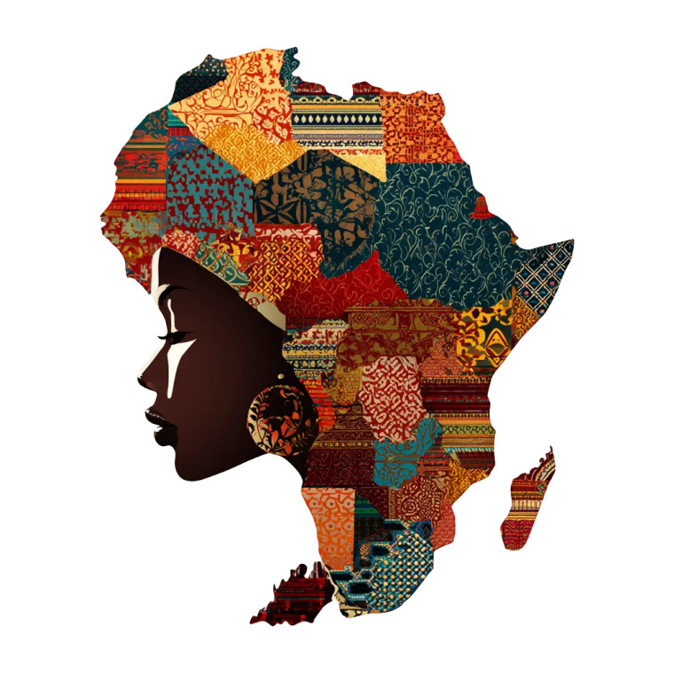 African Cultural Logo Vinyl Car Decal Sticker – Waterproof & UV-Resistant 3.4133333333333336"