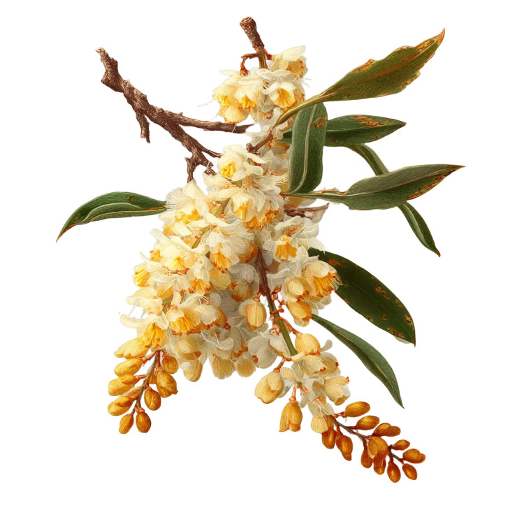 Acacia Flower V2 Vinyl Car Decal Sticker – Waterproof & UV-Resistant 6.826666666666667"