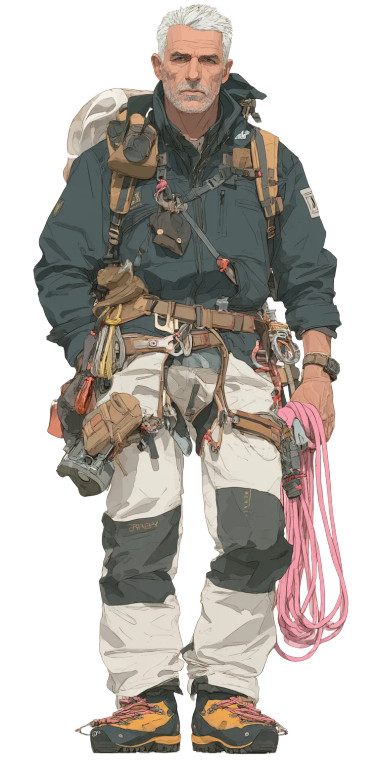 Elite Mountaineer Vinyl Car Decal Sticker – Waterproof & UV-Resistant 5.12"