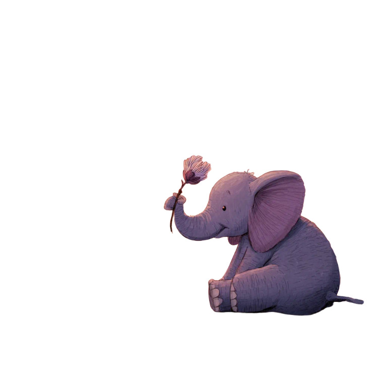 Pink Elephant Eating Vinyl Car Decal Sticker – Waterproof & UV-Resistant 3.4133333333333336"