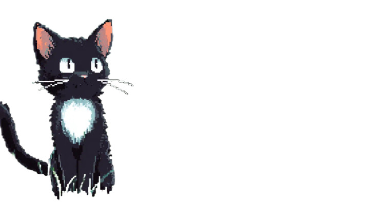 Pixel Cat Vinyl Car Decal Sticker – Waterproof & UV-Resistant 5.4