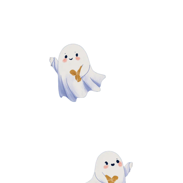 Adorable Ghosts Carrying Star Vinyl Car Decal Sticker – Waterproof & UV-Resistant 3.4133333333333336"