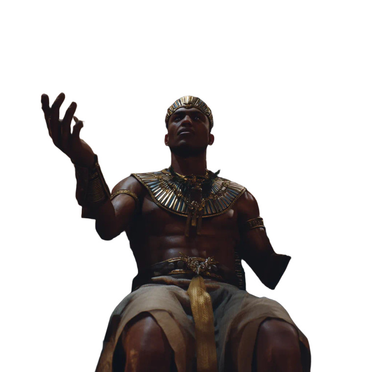 Pharaoh On Throne V2 Vinyl Car Decal Sticker – Waterproof & UV-Resistant 6.826666666666667"