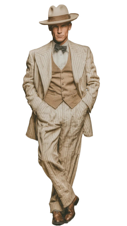 Stylish 1920S Gentleman Vinyl Car Decal Sticker – Waterproof & UV-Resistant 9.706666666666667"