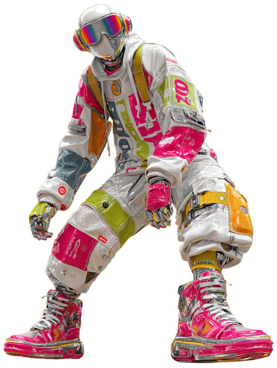 Urban Vinyl Figurine Vinyl Car Decal Sticker – Waterproof & UV-Resistant 4.1066666666666665"