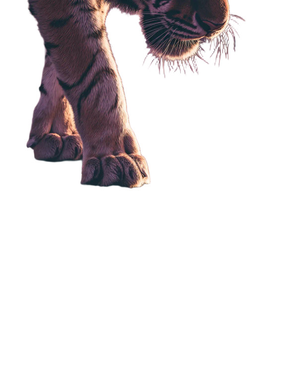 Tiger'S Reflection Vinyl Car Decal Sticker – Waterproof & UV-Resistant 8.213333333333333"