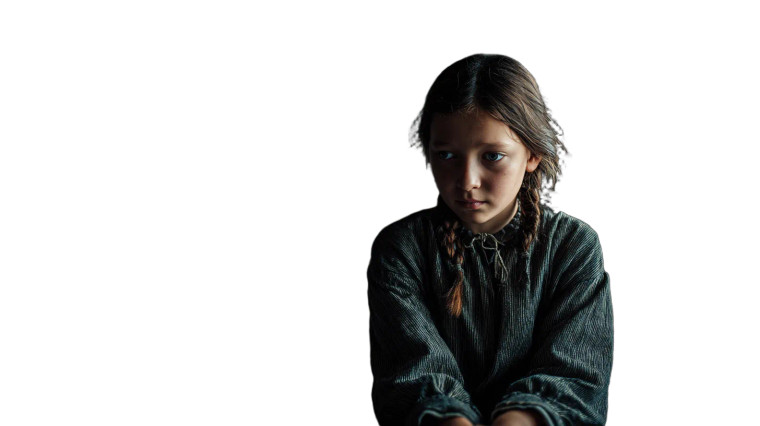 Young Mute Girl Vinyl Car Decal Sticker – Waterproof & UV-Resistant 2.72"