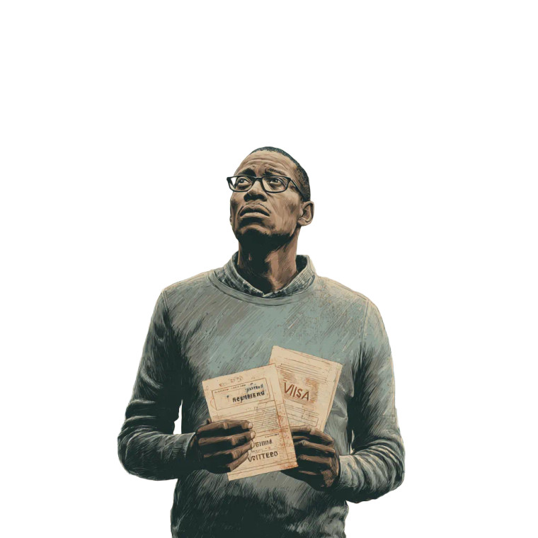 Visa Rejection Vinyl Car Decal Sticker – Waterproof & UV-Resistant 3.4133333333333336"