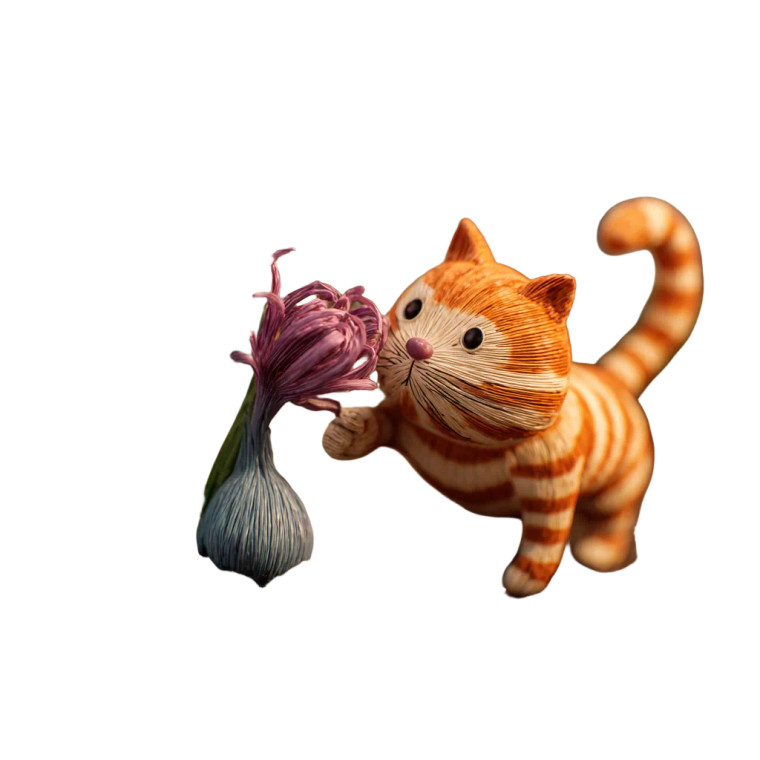 Claymation Cat Saffron Vinyl Car Decal Sticker – Waterproof & UV-Resistant 3.4133333333333336"