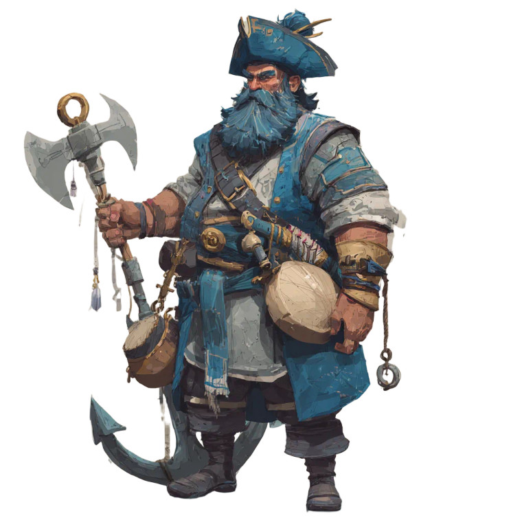 Anchor Beard Vinyl Car Decal Sticker – Waterproof & UV-Resistant 3.4133333333333336"