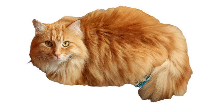 Fat Orange Cat V4 Vinyl Car Decal Sticker – Waterproof & UV-Resistant 2.72"