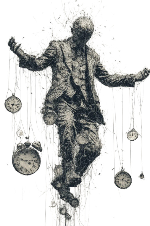 Clockwork Man Vinyl Car Decal Sticker – Waterproof & UV-Resistant 8.96"