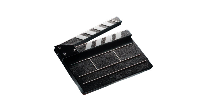 Cinematic Clapperboard Spotlight Vinyl Car Decal Sticker – Waterproof & UV-Resistant 5.4