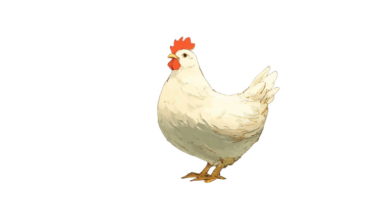 Standout Chicken Vinyl Car Decal Sticker – Waterproof & UV-Resistant 2.72"