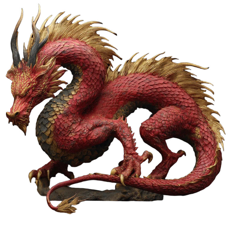 Realistic Asian Dragon V2 Vinyl Car Decal Sticker – Waterproof & UV-Resistant 3.4133333333333336"