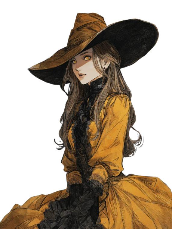 Evil Witch Portrait V4 Vinyl Car Decal Sticker – Waterproof & UV-Resistant 4.1066666666666665"