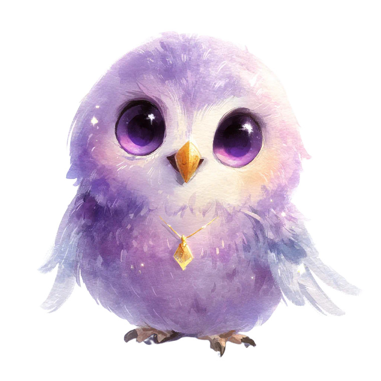 Fantasy Baby Owl V2 Vinyl Car Decal Sticker – Waterproof & UV-Resistant 3.4133333333333336"