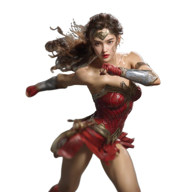 Chinese Wonder Woman Vinyl Car Decal Sticker – Waterproof & UV-Resistant 6.826666666666667"