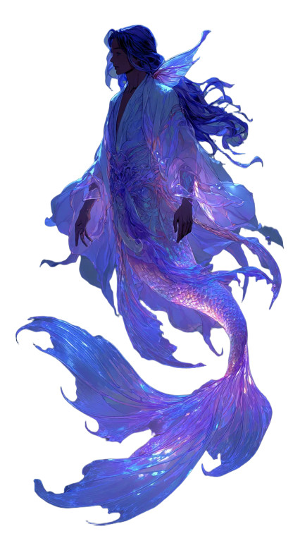 Ethereal Mermaid V3 Vinyl Car Decal Sticker – Waterproof & UV-Resistant 4.8533333333333335"