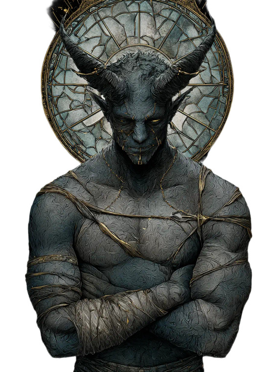 Fallen God Tarot Vinyl Car Decal Sticker – Waterproof & UV-Resistant 8.213333333333333"