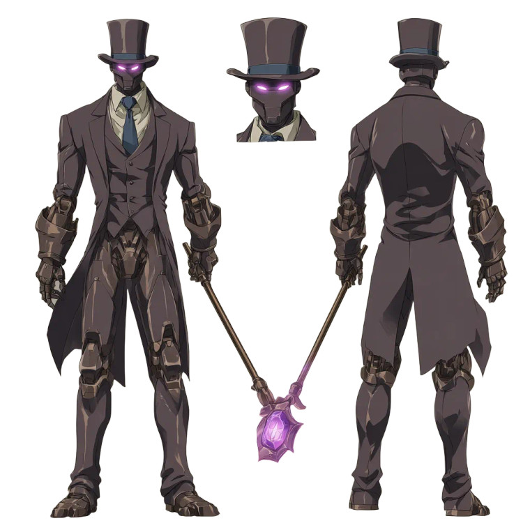 Warforged Character V4 Vinyl Car Decal Sticker – Waterproof & UV-Resistant 6.826666666666667"